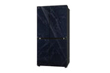 LG 650L 3 Star Side-by-Side Convertible Refrigerator with Multi-Air Flow & Smart Diagnosis™, Ultra Glam Black (GL-B257DUB3)