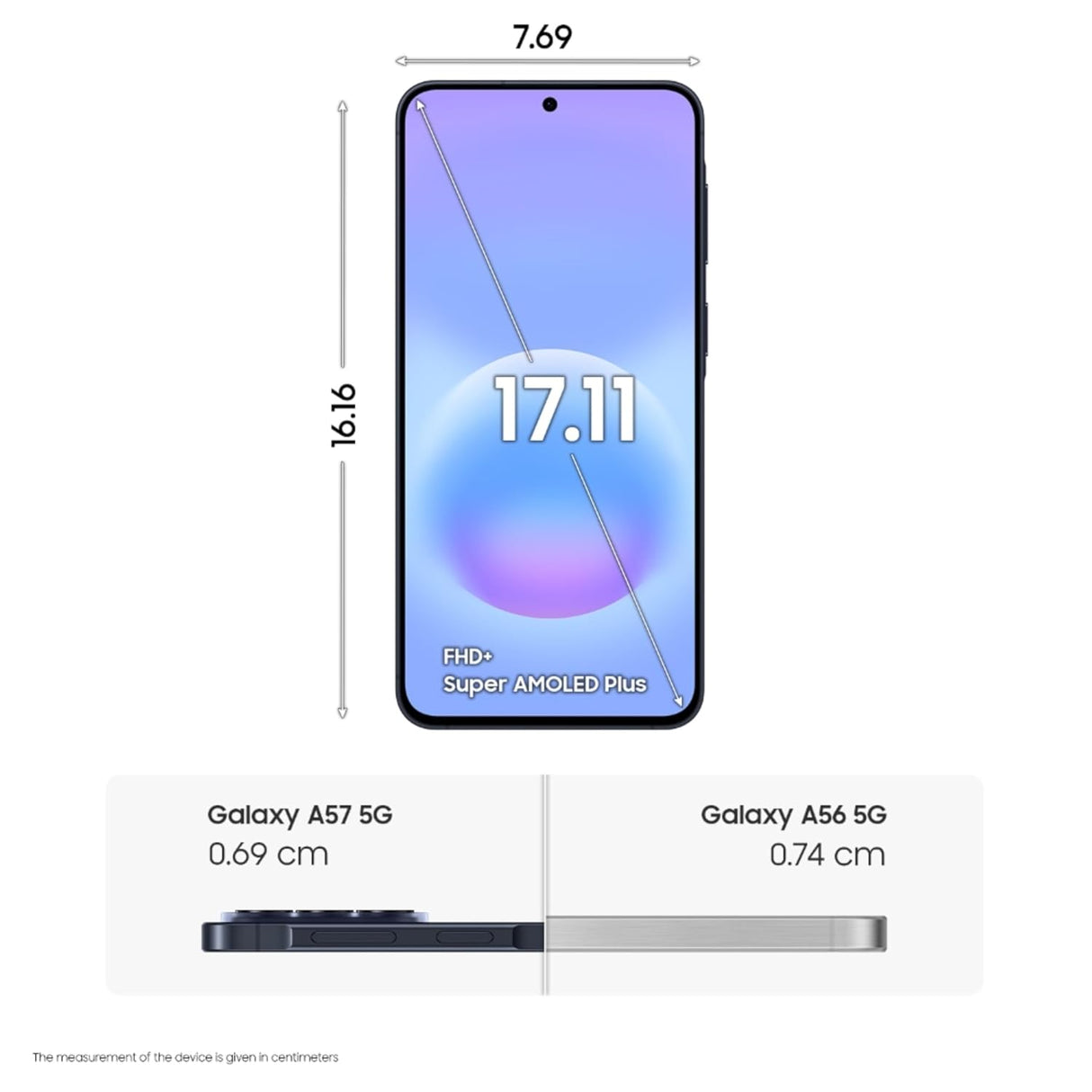 Samsung Galaxy A57 5G (Awesome Navy, 8GB RAM, 256GB Storage) – Agentic AI, Triple Camera, Nightography, IP68, 2-Day Battery Life