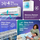 Voltas Vertis Elite Gold 1.5 Ton 5 Star Inverter Split Air Conditioner (Model: 185INV) | Energy Efficient Cooling | Turbo Mode | High Ambient Performance | Copper Condenser | Smart Inverter Technology | 2026 Model