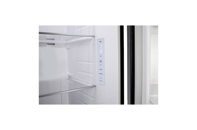 LG 630L, Side-by-Side Refrigerator,GL-L257CMC3, Wi-Fi Convertible, Water & Ice Dispenser, Matte Black Finish, 3 Star