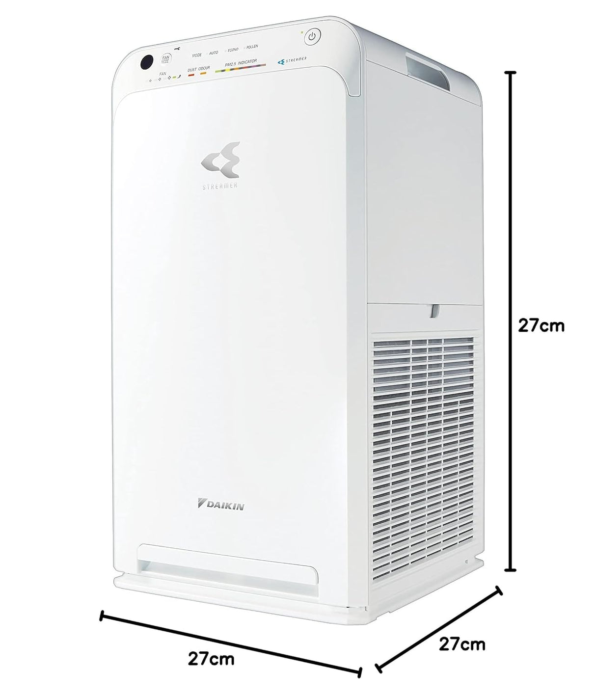 Daikin MC55XVM6 Air Purifier, Lifetime Supply of HEPA Filter, Lifetime Odour Filter, Dual Technology Flash Streamer & Active Plasma, 440 Sq. Feet coverage, Healthy air all year.