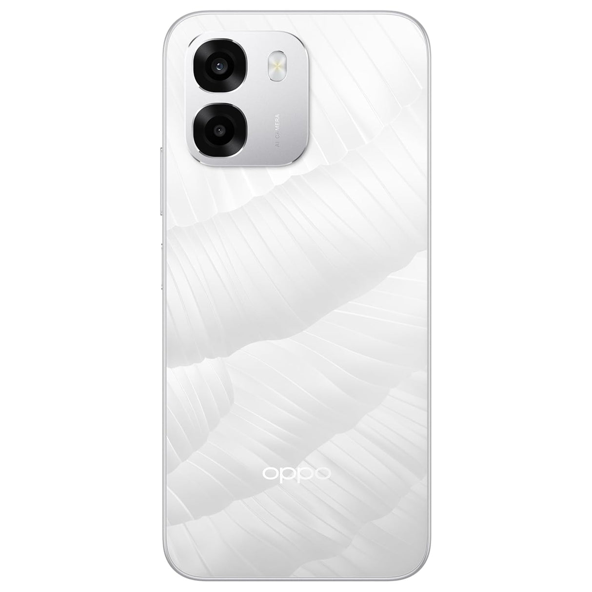 Oppo A6 5G (Ice White, 6GB RAM, 256GB Storage) – Dimensity 6300, 120Hz Display & 7000mAh Battery