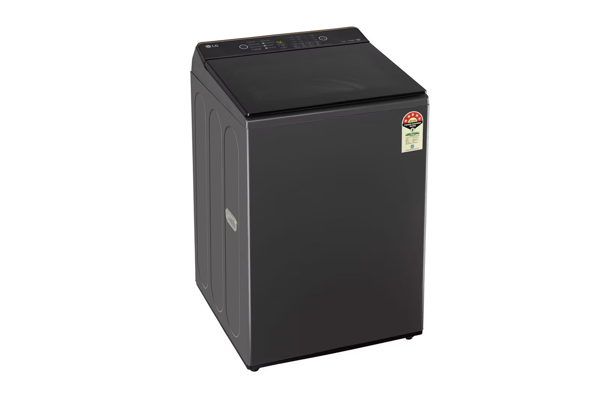 LG 8 kg 5 Star Top Load Washing Machine | T80KMMB3Z | Hard Water Wash, Middle Black