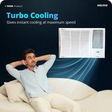 1.5 Ton 2 Star Window AC 182FS Elite – Powerful Cooling, Copper Condenser, Energy Efficient Performance, White