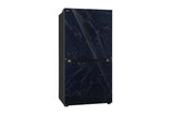 LG 650L 3 Star Side-by-Side Convertible Refrigerator with Multi-Air Flow & Smart Diagnosis™, Ultra Glam Black (GL-B257DUB3)