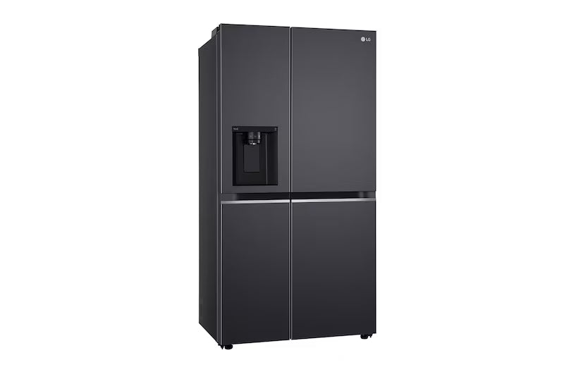LG 630L, Side-by-Side Refrigerator,GL-L257CMC3, Wi-Fi Convertible, Water & Ice Dispenser, Matte Black Finish, 3 Star