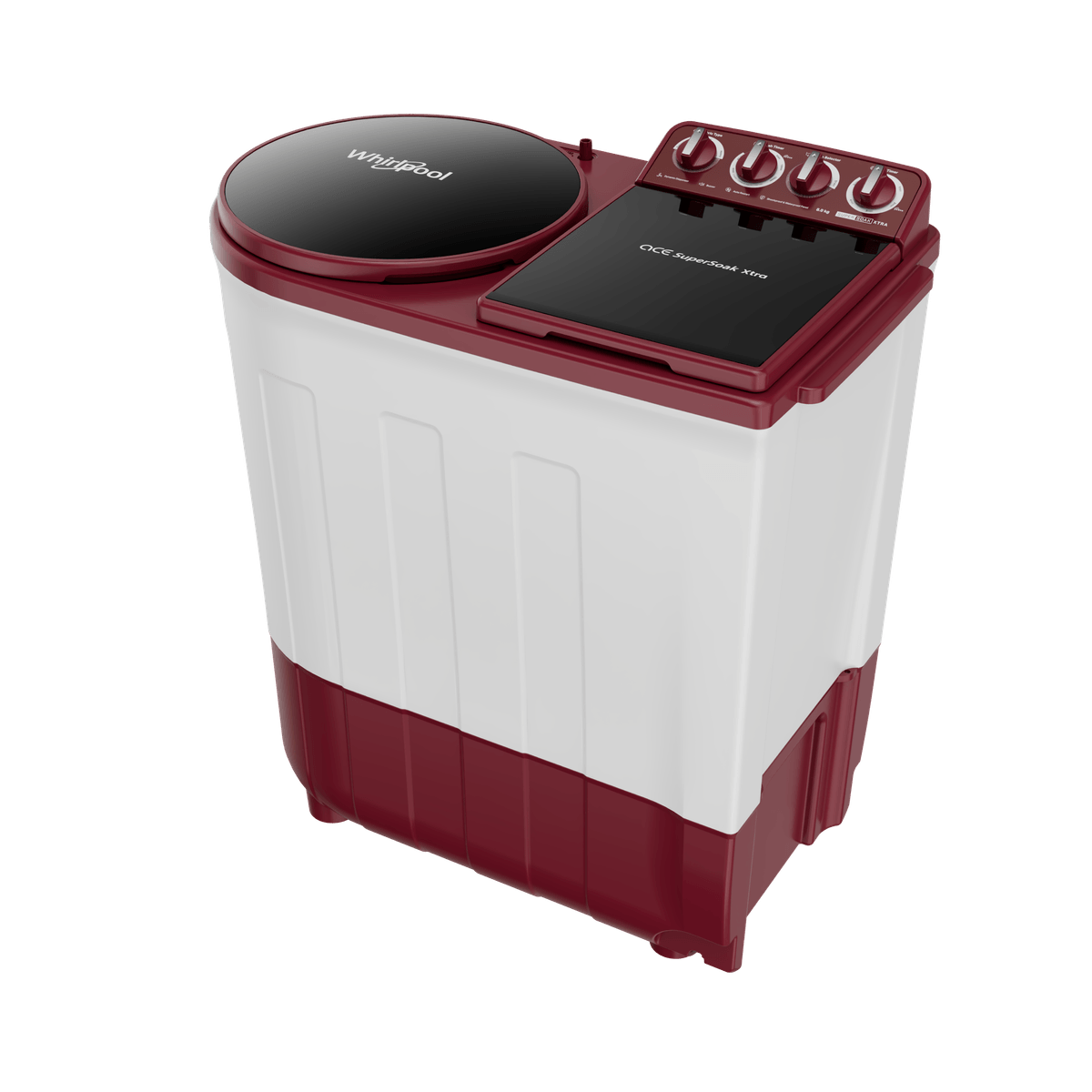 Whirlpool 8kg Ace Series Semi-Automatic Top Load Washing Machine | 1400 RPM, Ace Wash Station | Super Soak Xtra | 30360