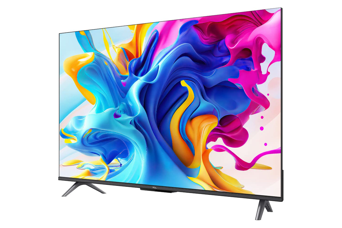 TCL 108 cm (43 inches) 4K Ultra HD Smart QLED Google TV 43C645 (Black)