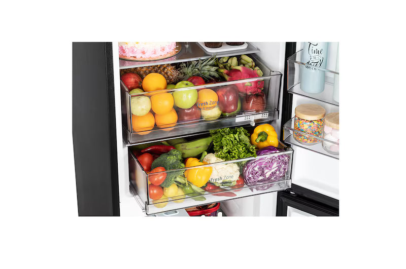 LG 340L Bottom Freezer Fridge with Wi-Fi Convertible, Door Cooling+ & Metal Fresh Technology – 2 Star