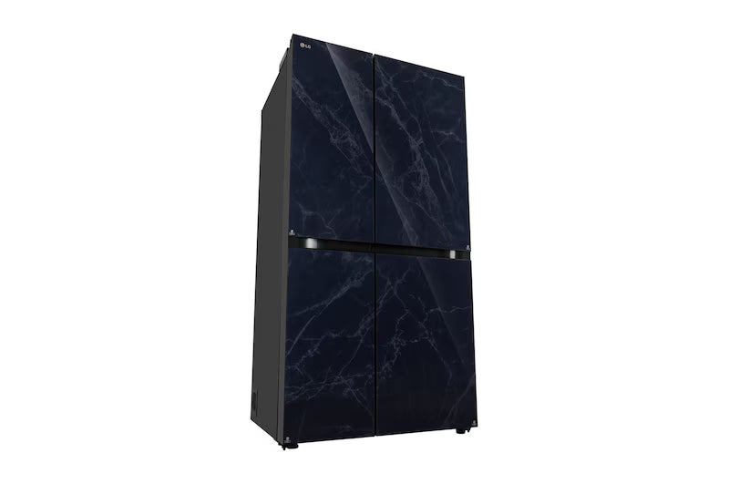 LG 650L 3 Star Side-by-Side Convertible Refrigerator with Multi-Air Flow & Smart Diagnosis™, Ultra Glam Black (GL-B257DUB3)