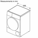 Bosch 9 Kg Silver Inox Tumble Dryer – Series 4 Condenser Model WPG24108IN