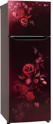 LG 242 L Frost Free Double Door 2 Star Refrigerator  (Scarlet Euphoria, LG REF GL-N292BSEY)