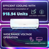 Voltas 1.5 Ton Split AC 3 Star Inverter (183INV Vertis AI Zest Gold)