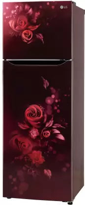 LG 242 L Frost Free Double Door 2 Star Refrigerator  (Scarlet Euphoria, LG REF GL-N292BSEY)