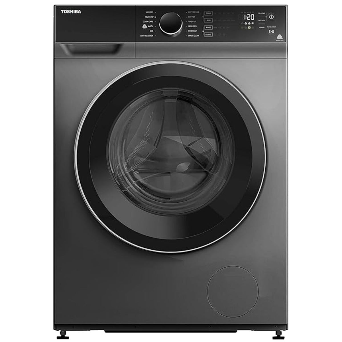 TOSHIBA 9 Kg Inverter Fully Automatic Front Loading Washing Dryer (‎TW-BJ100M4-IND(SK) Premium Silver)