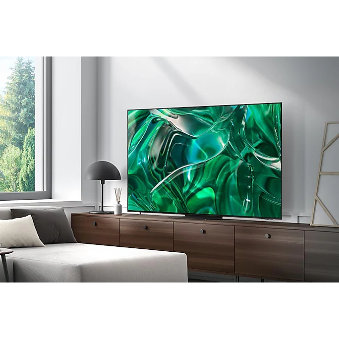 Modernize home with Samsung's 55" S95C 4K OLED Smart TV (2023) – epitome of tech.