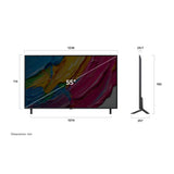 LG 55QNED8BA6A 139cm (55 Inch) QNED 4K Smart TV with α7 AI Processor Gen8, Dolby Atmos, Filmmaker Mode (2025 Model)