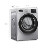 Whirlpool 8kg 5 Star Xpert Care Front Load Washing Machine with Ozone Air Refresh Technology & Heater (Inverter)