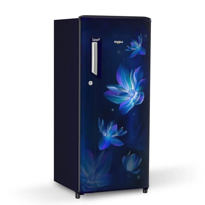 Whirlpool 192 L Direct Cool Single Door 3 Star Refrigerator  (215 IMPC PRM 3S Sapphire Flower Rain)