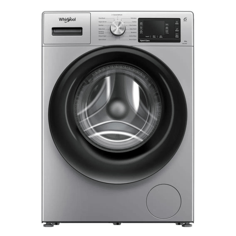 Whirlpool 8kg 5 Star Xpert Care Front Load Washing Machine with Ozone Air Refresh Technology & Heater (Inverter)
