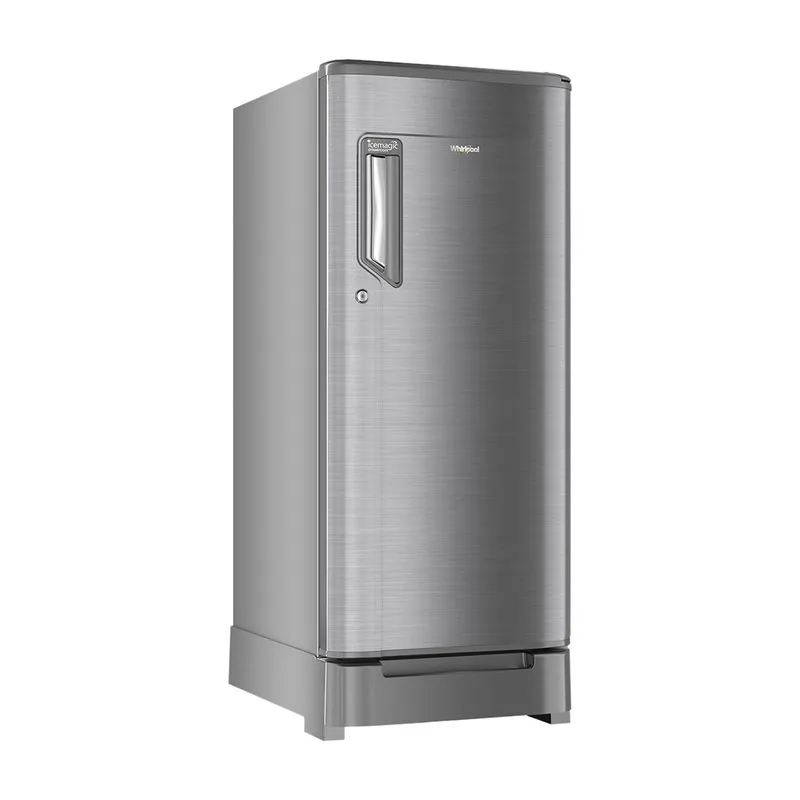 Whirlpool 184L 2 Star Single Door Refrigerator with base drawer (205 IMPC ROY 2S TITAN STEEL-Z - 73192)