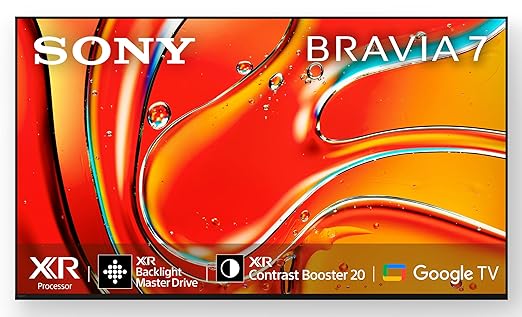 Sony 139 cm (55 inches) Bravia 7 4K Ultra HD AI Smart Mini LED Google TV K-55XR70 (Black)