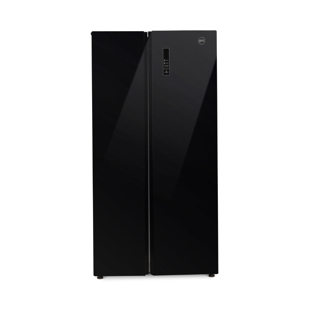 Branikald 新品 ブラックメタル black l BPL 590 L Side by Side Refrigerator, Black, BRS-I600RNGSKM