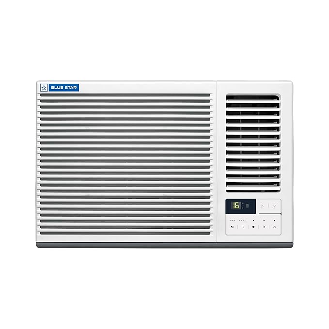 Blue Star 1.5 Ton 3 Star Fixed Speed Window AC | Copper Coil | Multi Sensors | Blue Fins Protection | WFA318GXU