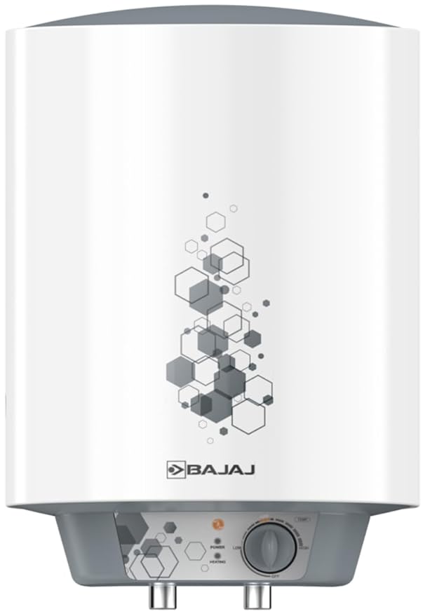 Bajaj Astor 15 Ltr Storage Water Heater | Water Heating With Swirl Flow Technology | Child Safety Mode | Inner Tank With 10 Years Warranty | Free Installation 【Grey & White】
