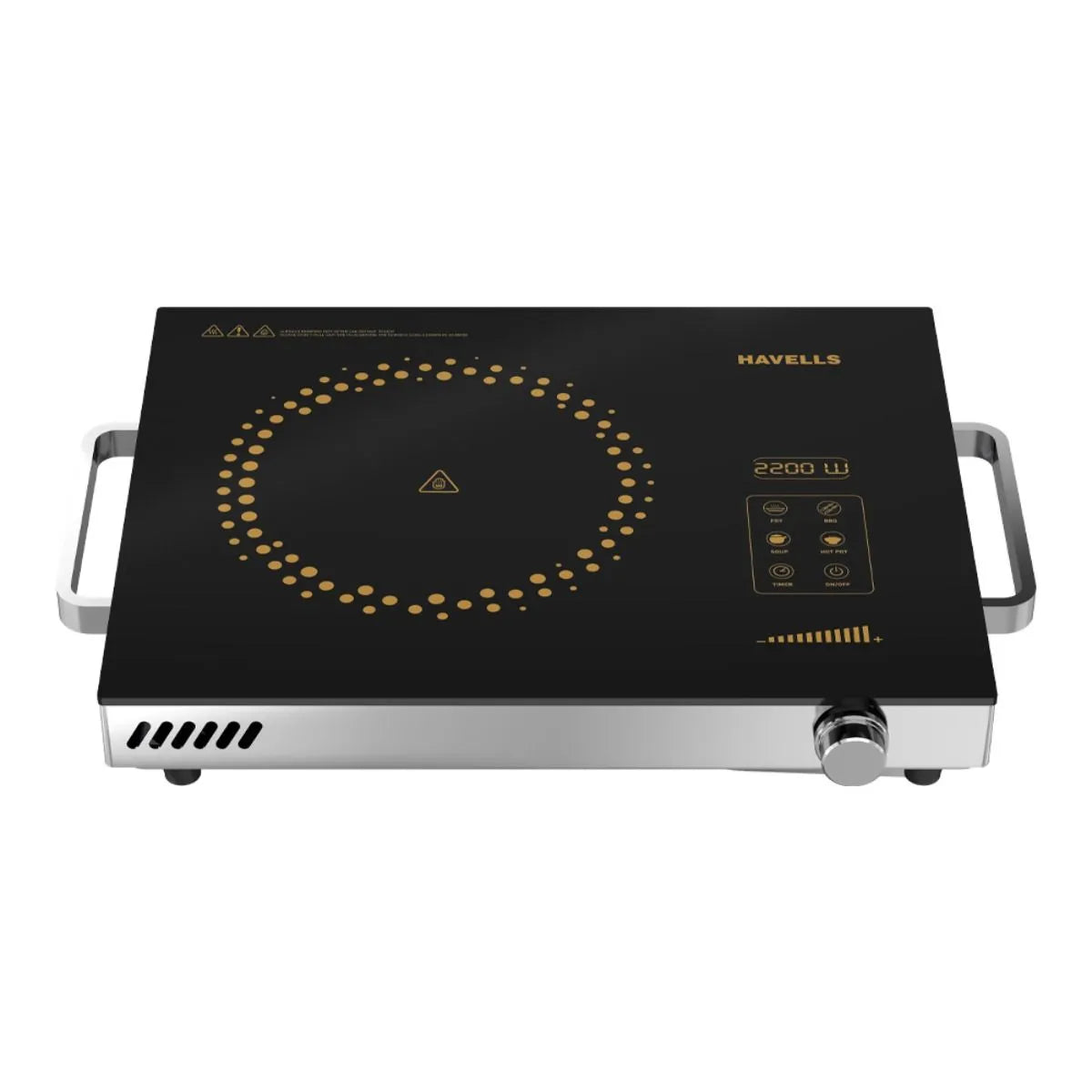 Havells GLO TC22 2000W Infrared Cooktop: Works With All Cookware, Preset Menus, Auto Shut-Off
