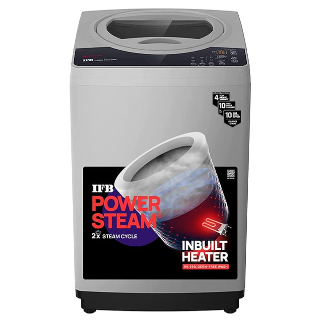 Efficient IFB 7.0 kg 5 Star Top Load Washer - Medium Grey.