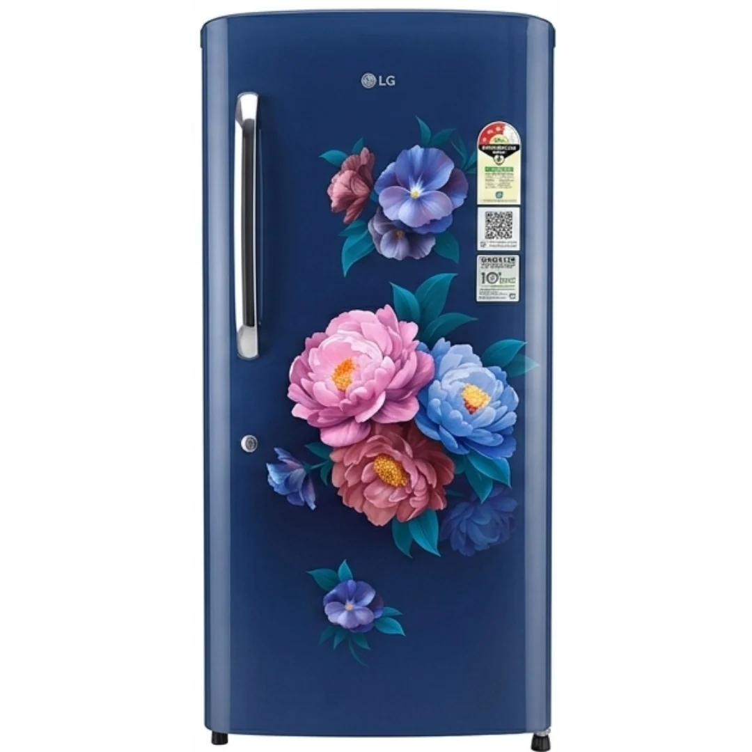 LG 224L Double Door Refrigerator | GL-D2336YARS | Smart Inverter Compressor, Red Silver Finish