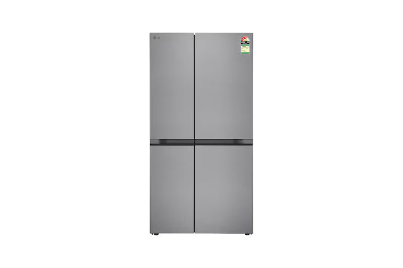 LG 650L Convertible Side-by-Side Refrigerator | Multi-Air Flow, Smart Diagnosis, Shiny Steel | GL-B257JPZ3