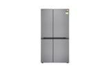 LG 650L Convertible Side-by-Side Refrigerator | Multi-Air Flow, Smart Diagnosis, Shiny Steel | GL-B257JPZ3