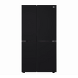 LG 650L Convertible Side-by-Side Refrigerator - Black Mirror Glass