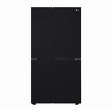 LG 650L Convertible Side-by-Side Refrigerator - Black Mirror Glass