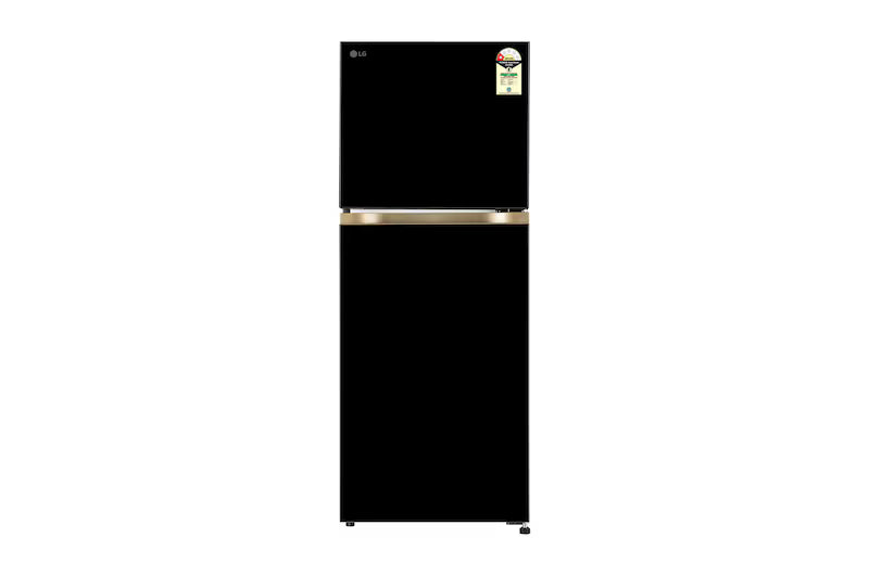 **LG 225L Double Door Convertible Refrigerator - Smart Inverter Compressor, Auto Smart Connect, Multi Air Flow, Onyx Black**