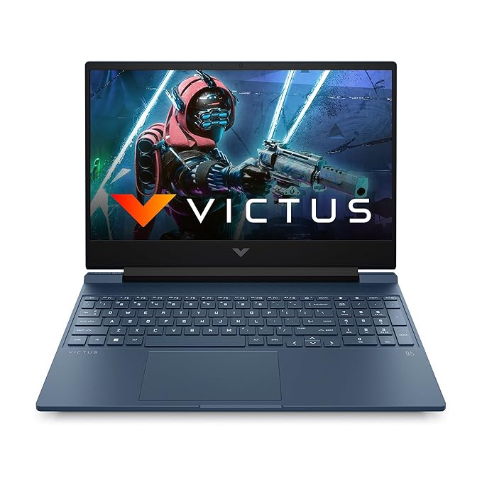 HP Victus Gaming Laptop,12th Gen Intel Core i5-12450H,4GB RTX 2050 GPU,15.6-inch (39.6 cm), FHD,IPS,8GB DDR4, 512GB SSD, Backlit KB,Dual Speakers(MSO, Blue,2.37 kg) FA1312tx