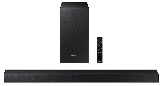 Samsung 150W Dolby Digital 2.1 Channel Bluetooth Soundbar HW-T42E/XL (Black) with Powerful Bass | Cinematic Home Audio Experience