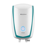 Havells Instanio Prime 3L Instant Water Heater | Titanium Enamel Tank, 3-Level Safety, White/Blue