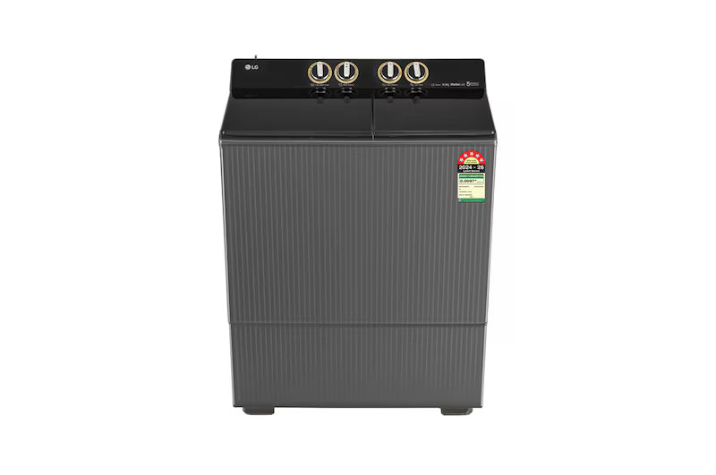 LG 9 Kg Semi-Automatic Top Load Washing Machine | Roller Jet Pulsator+, Wind Jet Dry+, 5 Star, Middle Black | PX900H7SK4Z