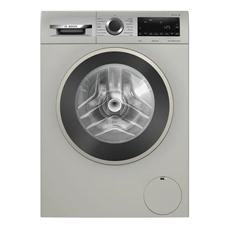 Bosch 9 kg Front Load Washer - Silver Inox sophistication for effective laundry.