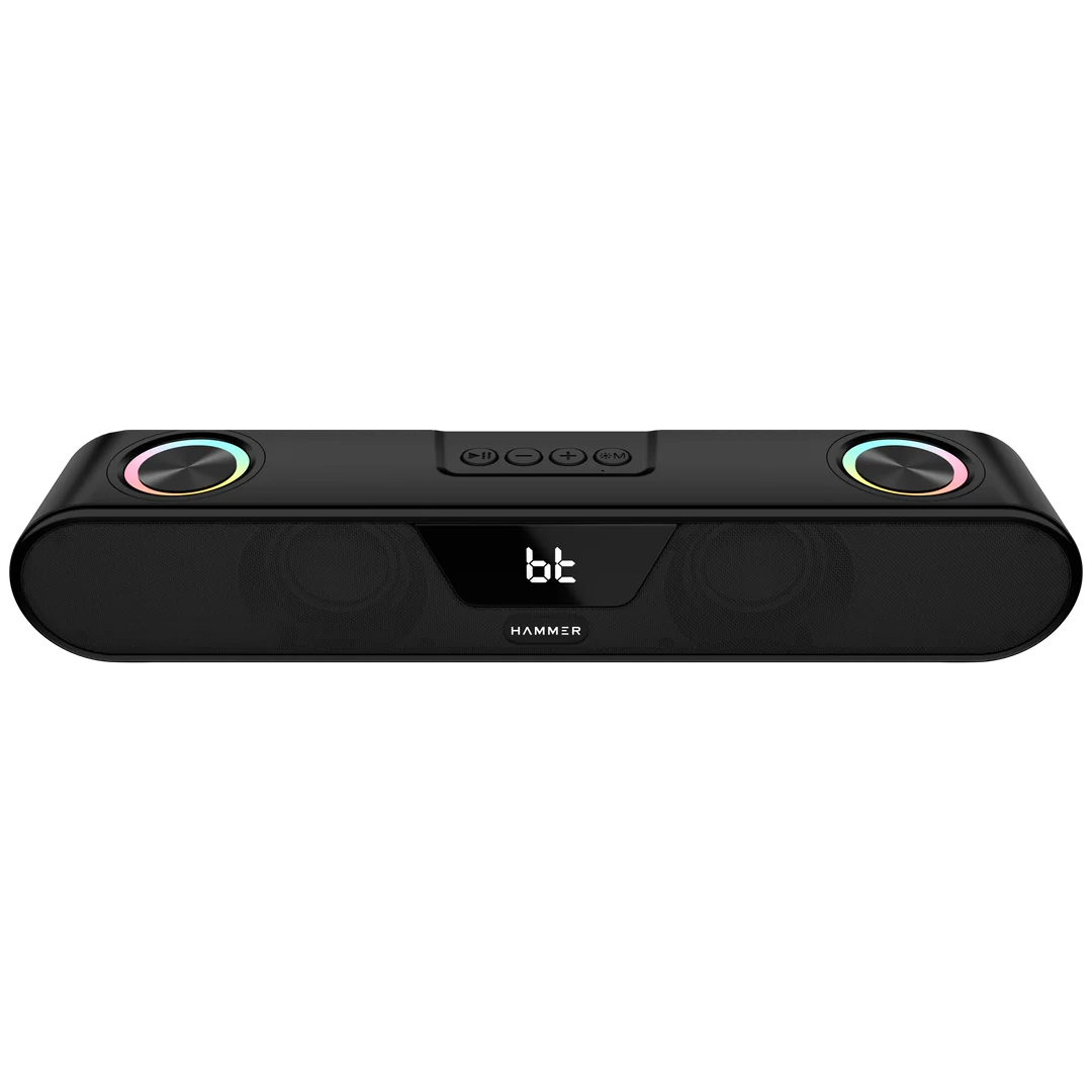 Hammer BeatBox 24W Output Bluetooth Soundbar With RGB Lights & Upto 8 ...