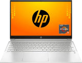 HP Pavilion AMD Ryzen 5 Dual Core 5500U - (8 GB/512 GB SSD/Windows 11 Home) 15-eh1137AU Thin and Light Laptop (15.6 Inch, Natural Silver, With MS Office)