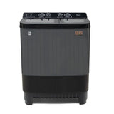 Midea MWMSA100GDX(KG) 10 Kg Semi Automatic Twin Tub Washer with Glass Lid (Black/Grey)
