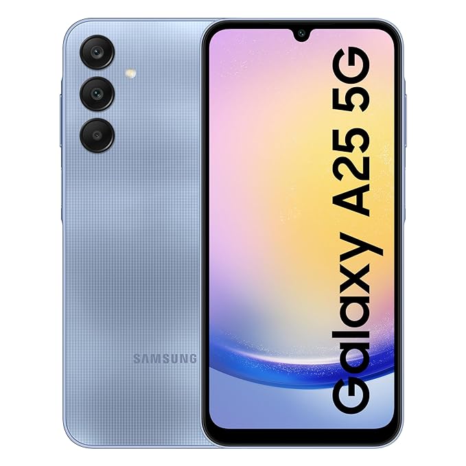 Samsung Galaxy A25 5G (Blue, 8GB, 128GB Storage) | 50 MP Main Camera | Android 14 with One UI 6.0 | 16GB Expandable RAM | Exynos 1280 | 5000 mAh Battery