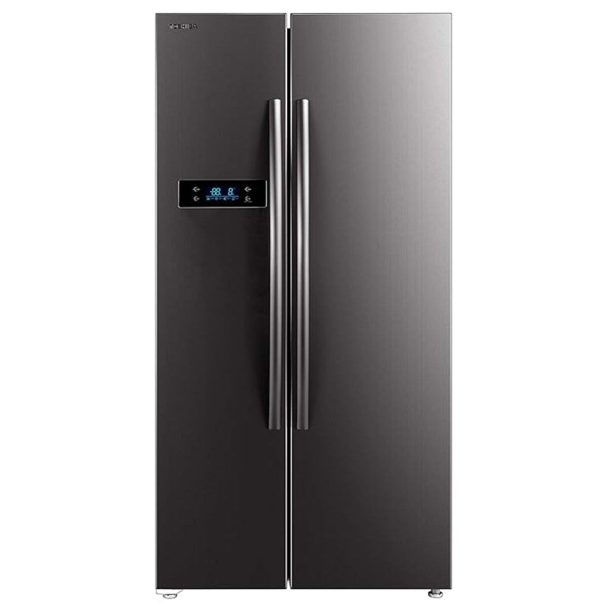 TOSHIBA 587 L Inverter Side by Side Refrigerator Appliance (GR-RS530WE-PMI(06), Stainless Steel Finish)