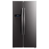 TOSHIBA 587 L Inverter Side by Side Refrigerator Appliance (GR-RS530WE-PMI(06), Stainless Steel Finish)