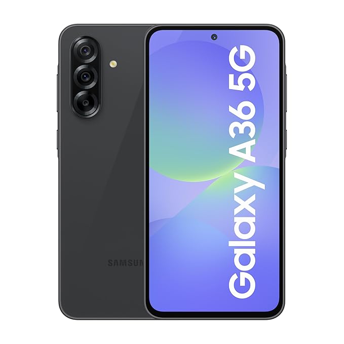 SAMSUNG Galaxy A36 5G (8GB RAM, 128GB, Awesome Black) – Electronic