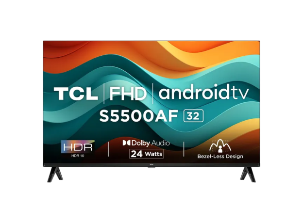 TCL S Series 80 cm (32 inch) Full HD LED Smart Android TV with Built- in Google Assistant (2024 model) | 32S5500AF